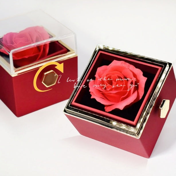 Rotating Soap Flower Rose Gift